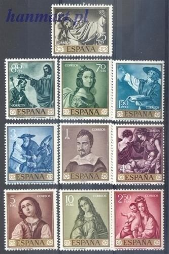 Znaczek Hiszpania 1962 Mi 1304-1313 Czyste **