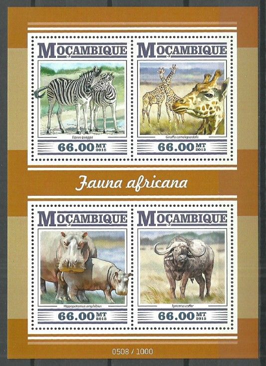 Znaczek Mozambik 2015 Mi ark 8004-8007 Czyste **