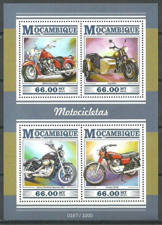 Znaczek Mozambik 2015 Mi ark 8059-8062 Czyste **