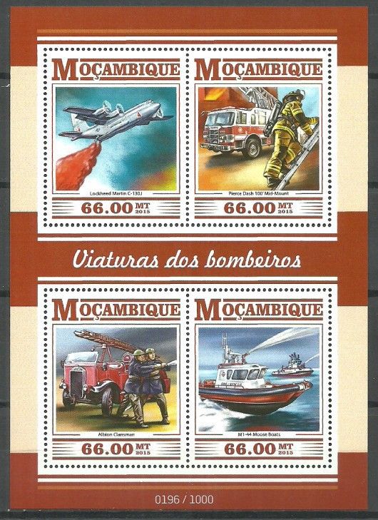 Znaczek Mozambik 2015 Mi ark 8069-8072 Czyste **