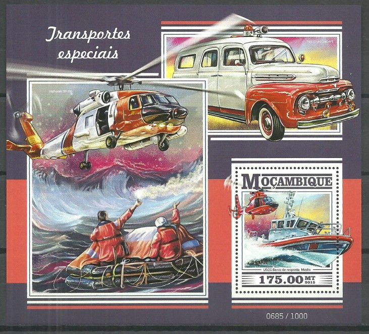 Znaczek Mozambik 2015 Mi bl 1055 Czyste **