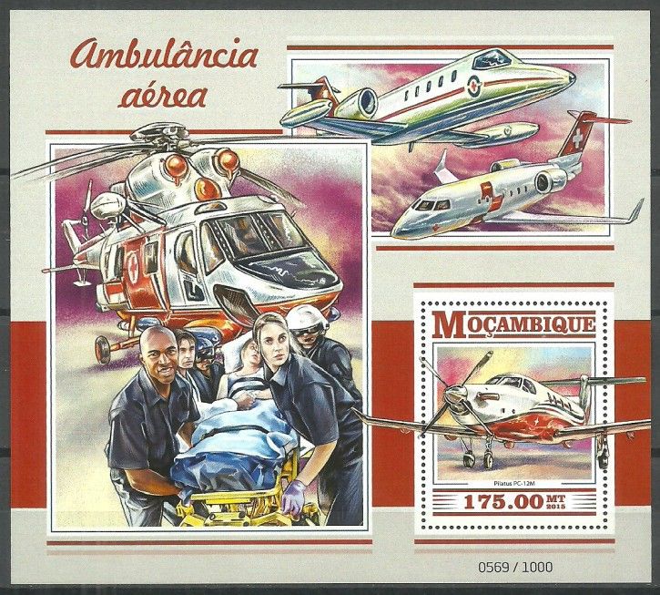 Znaczek Mozambik 2015 Mi bl 1056 Czyste **
