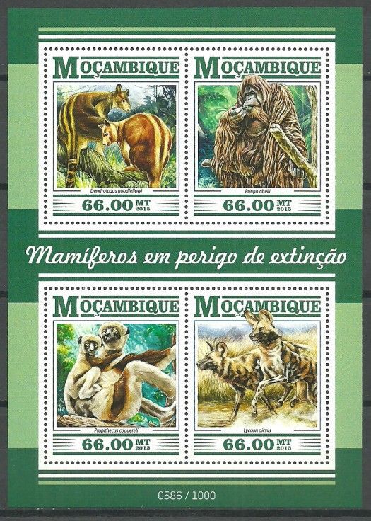 Znaczek Mozambik 2015 Mi ark 8184-8187 Czyste **