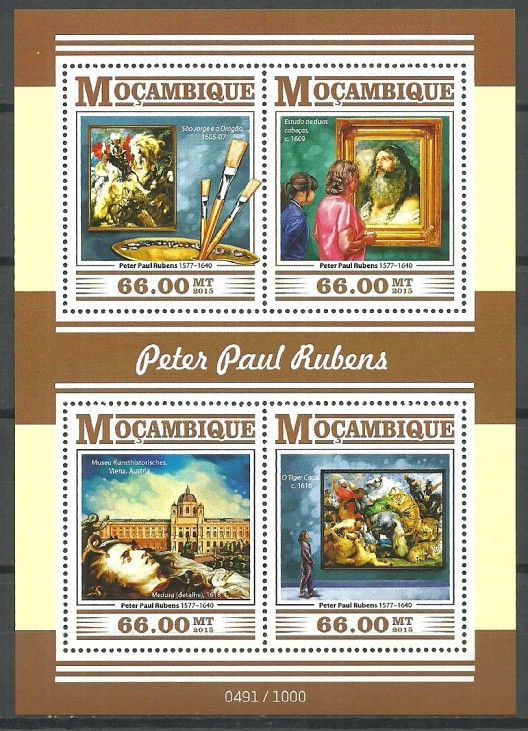 Znaczek Mozambik 2015 Mi ark 8189-8192 Czyste **