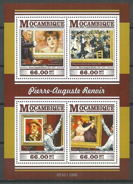 Znaczek Mozambik 2015 Mi ark 8199-8202 Czyste **