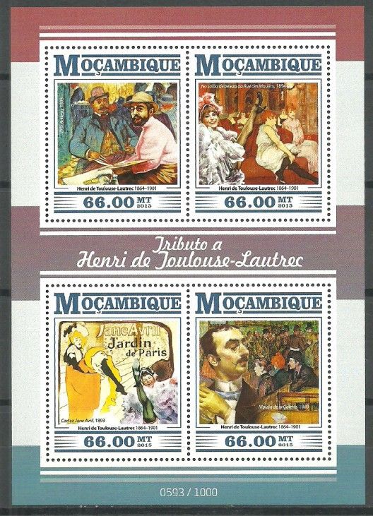 Znaczek Mozambik 2015 Mi ark 8214-8217 Czyste **