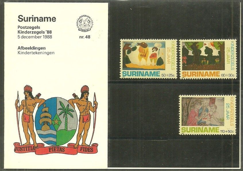 Znaczek Surinam 1988 Mi 1283-1285 Czyste **