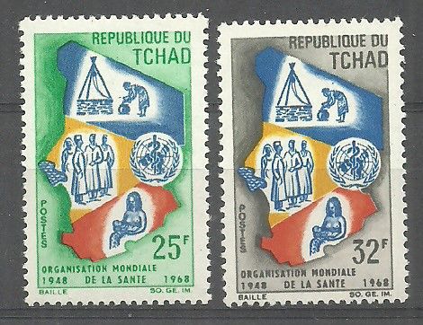 Znaczek Czad 1968 Mi 198-199 Czyste **