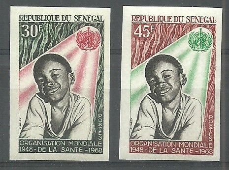 Znaczek Senegal 1968 Mi 390-391B Czyste **