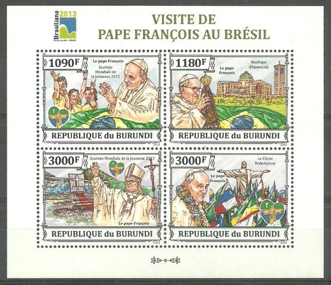 Znaczek Burundi 2013 Mi ark 3303-3306 Czyste **