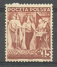 Znaczek Polska 1939 Mi 355 Fi 334 Czyste **
