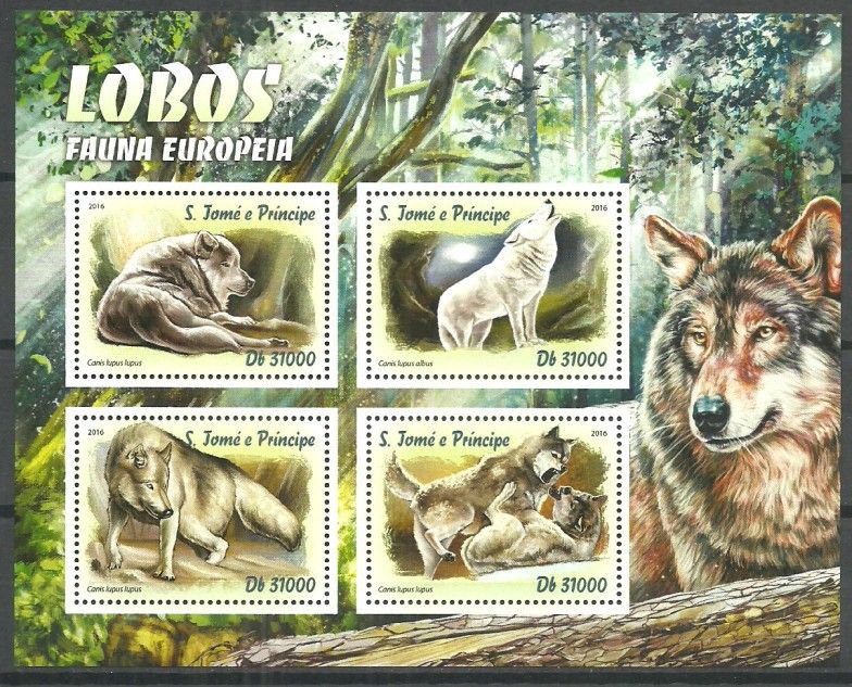 Znaczek Wyspy Św. Tomasza i Książęca 2016 Mi ark 6746-6749 Czyste **