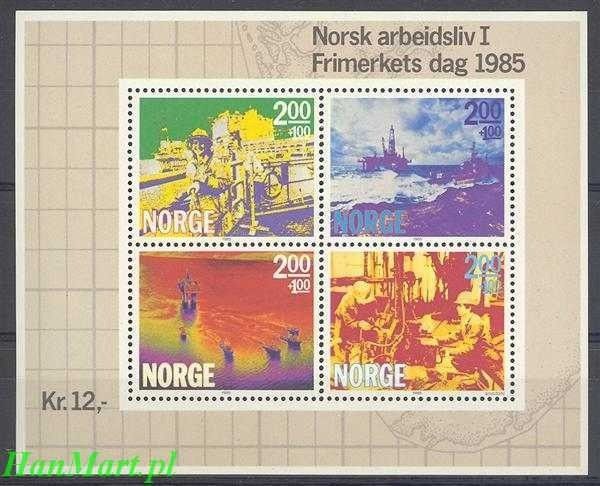 Znaczek Norwegia 1985 Mi bl 5 Czyste **