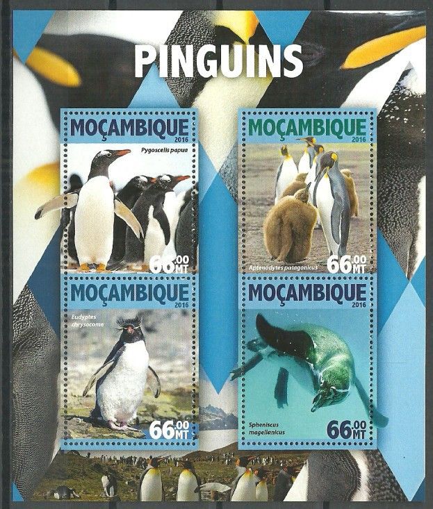 Znaczek Mozambik 2016 Mi ark 8329-8332 Czyste **