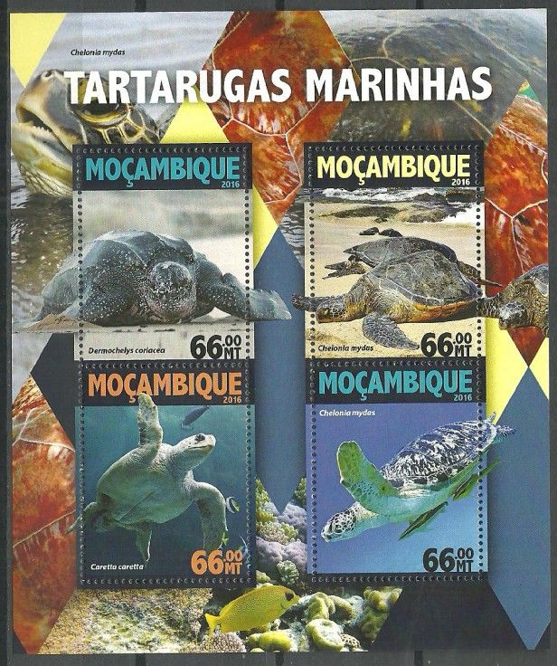 Znaczek Mozambik 2016 Mi ark 8334-8337 Czyste **
