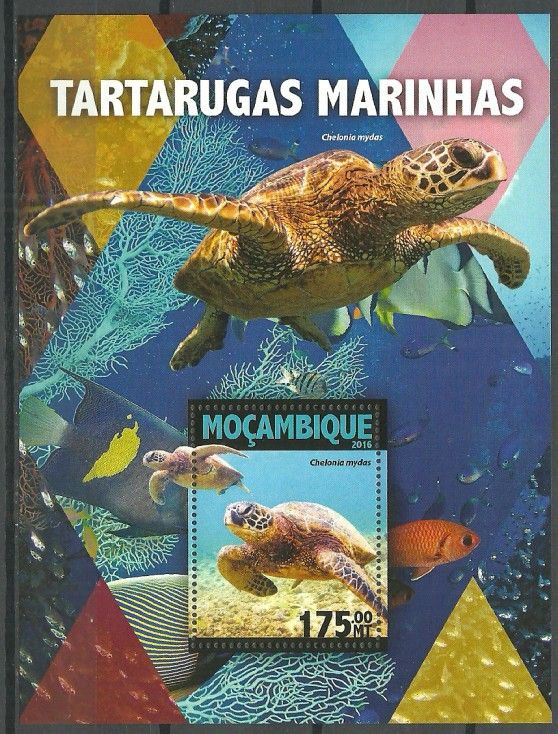 Znaczek Mozambik 2016 Mi bl 1107 Czyste **