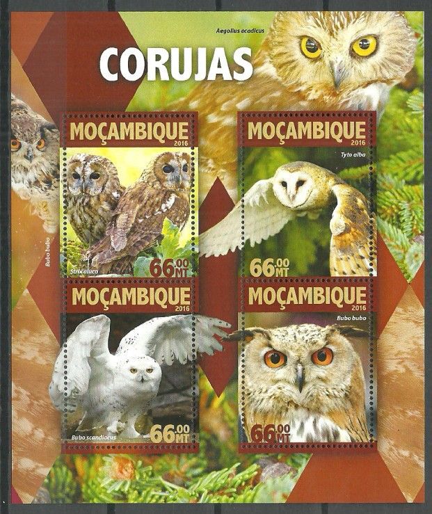 Znaczek Mozambik 2016 Mi ark 8339-8342 Czyste **