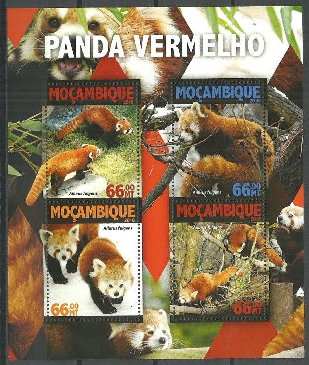 Znaczek Mozambik 2016 Mi ark 8354-8357 Czyste **