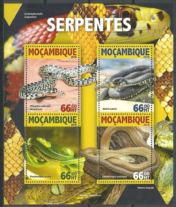 Znaczek Mozambik 2016 Mi ark 8379-8382 Czyste **