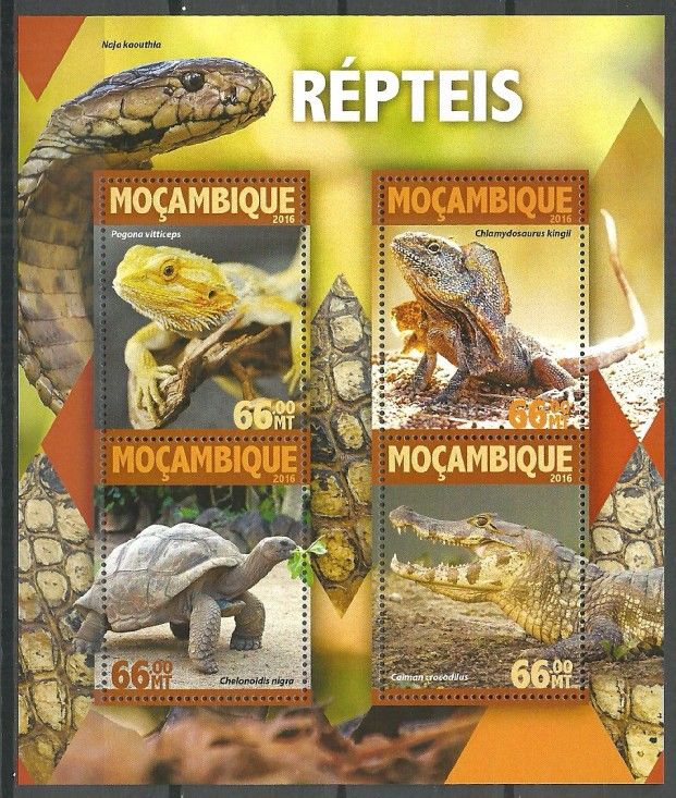 Znaczek Mozambik 2016 Mi ark 8384-8387 Czyste **