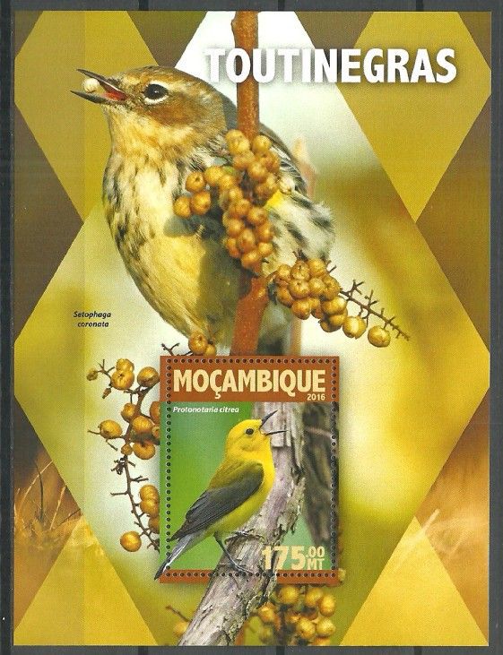 Znaczek Mozambik 2016 Mi bl 1123 Czyste **