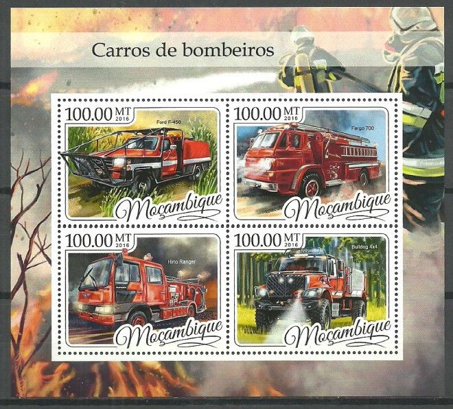 Znaczek Mozambik 2016 Mi ark 8804-8807 Czyste **