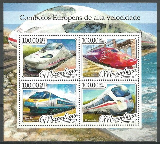 Znaczek Mozambik 2016 Mi ark 8809-8812 Czyste **