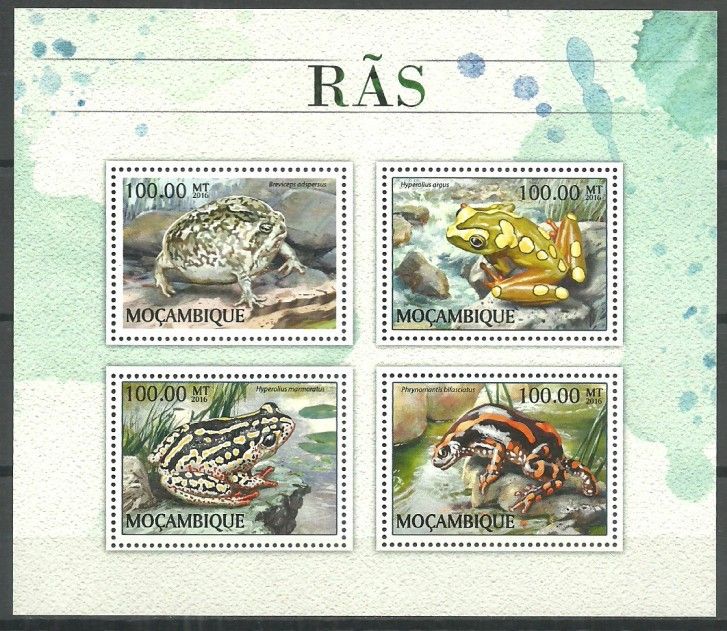 Znaczek Mozambik 2016 Mi ark 8904-8907 Czyste **