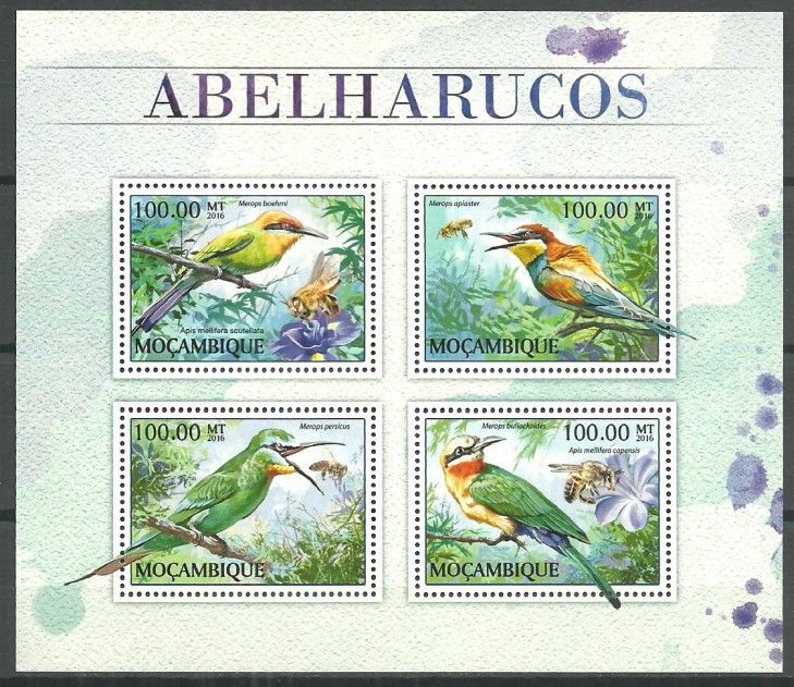 Znaczek Mozambik 2016 Mi ark 8919-8922 Czyste **