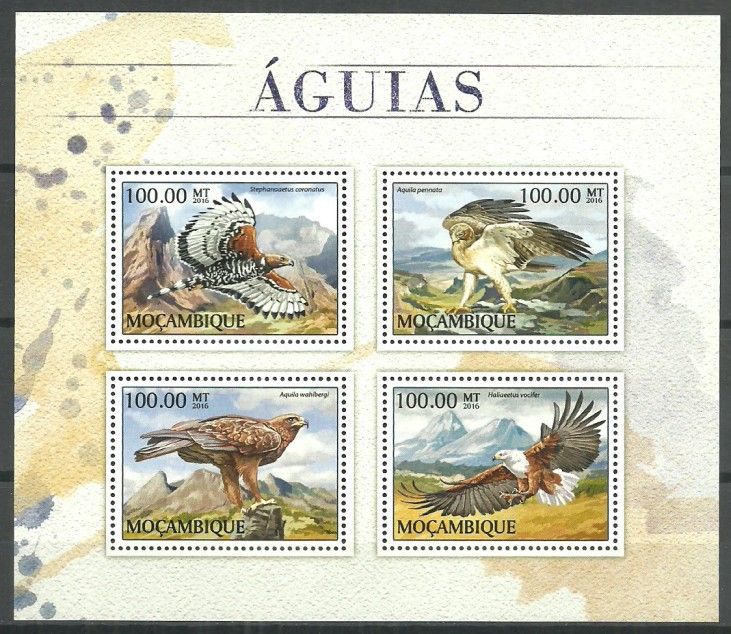 Znaczek Mozambik 2016 Mi ark 8924-8927 Czyste **