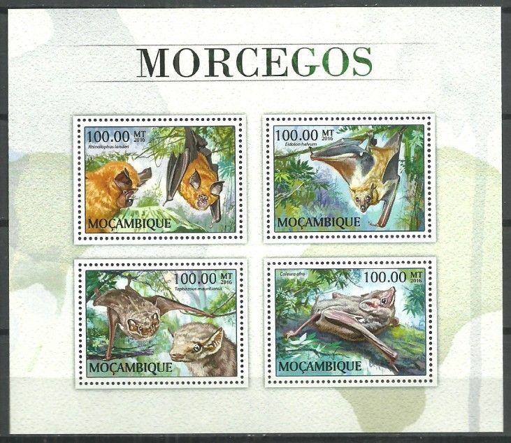 Znaczek Mozambik 2016 Mi ark 8949-8952 Czyste **