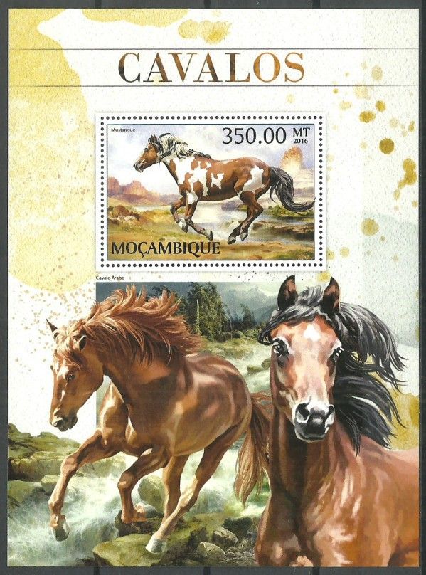 Znaczek Mozambik 2016 Mi bl 1229 Czyste **