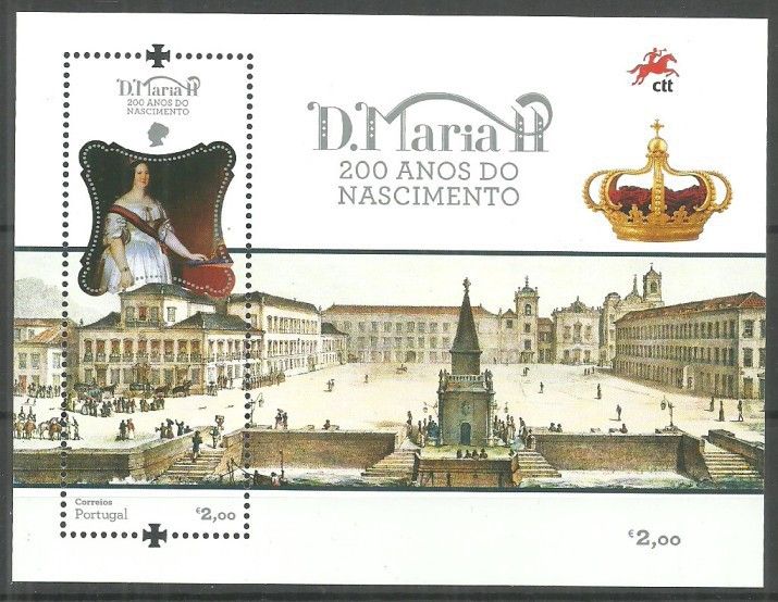 Znaczek Portugalia 2019 Mi bl 441 Czyste **