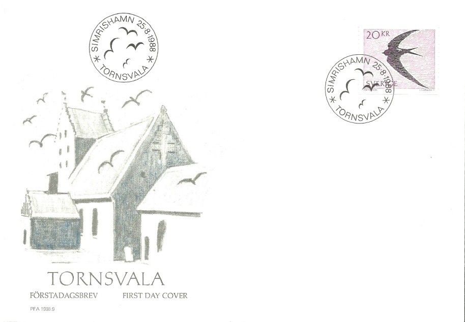 Znaczek Szwecja 1988 Mi 1504 FDC