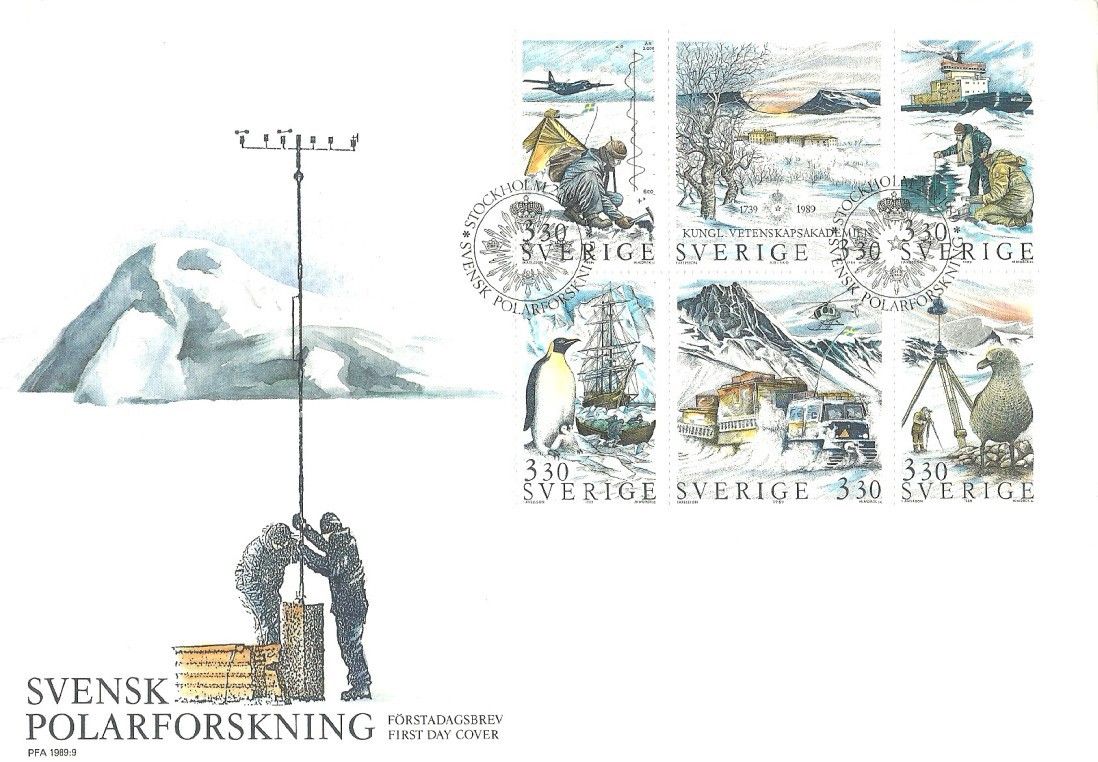 Znaczek Szwecja 1989 Mi 1553-1558 FDC