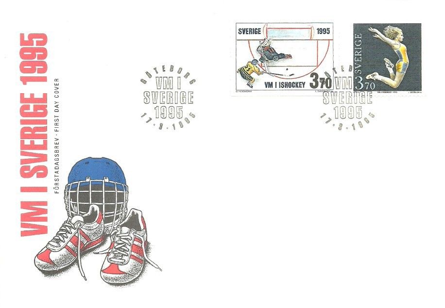 Znaczek Szwecja 1995 Mi 1881-1882 FDC