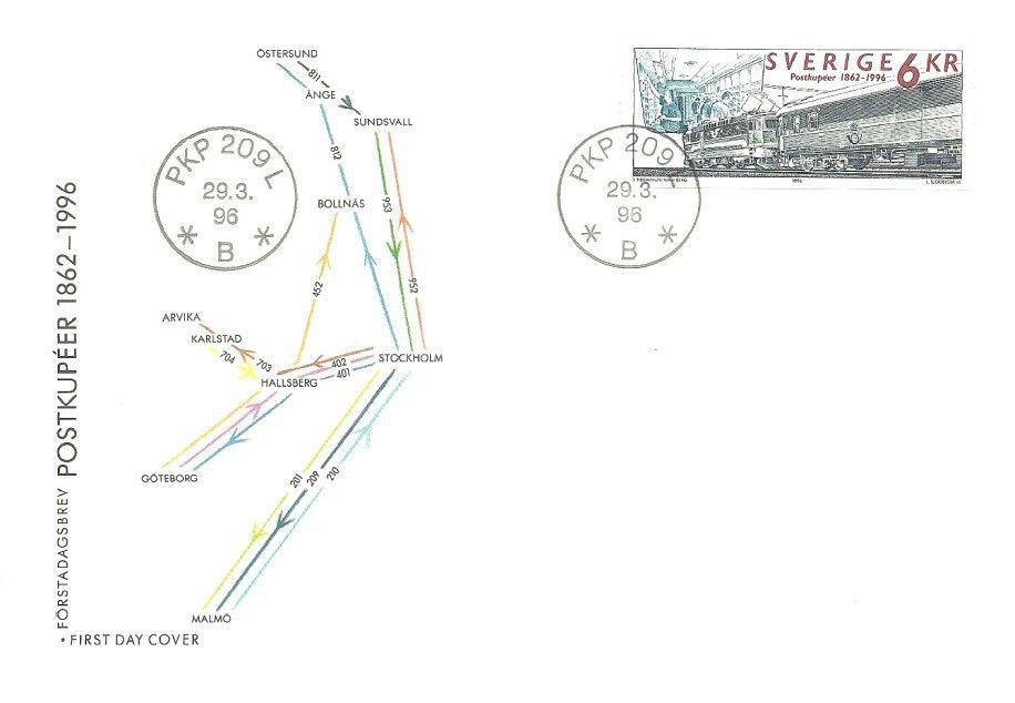 Znaczek Szwecja 1996 Mi 1932 FDC