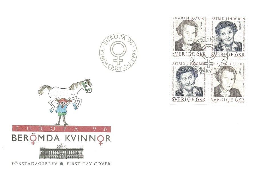 Znaczek Szwecja 1996 Mi 1943-1944 FDC