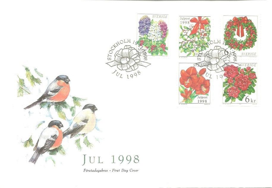Znaczek Szwecja 1998 Mi 2084-2088 FDC
