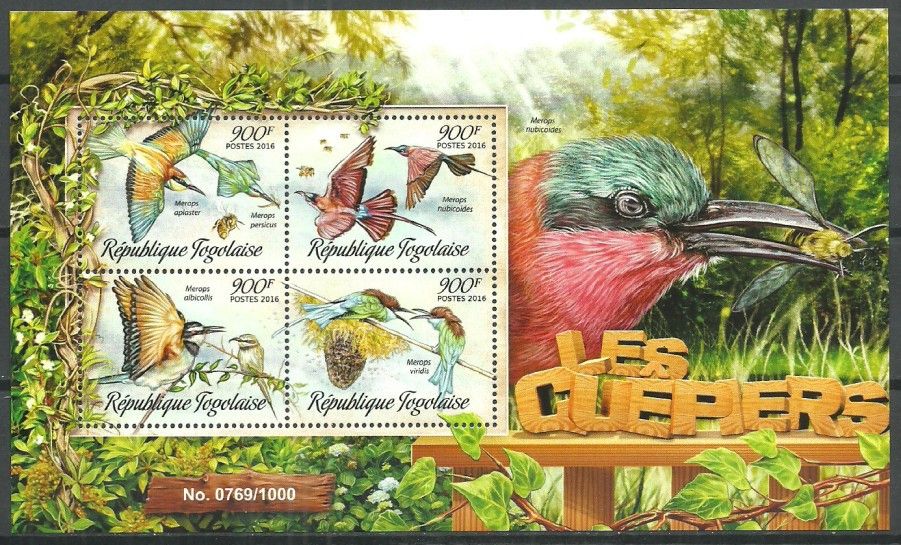 Znaczek Togo 2016 Mi ark 7409-7412 Czyste **