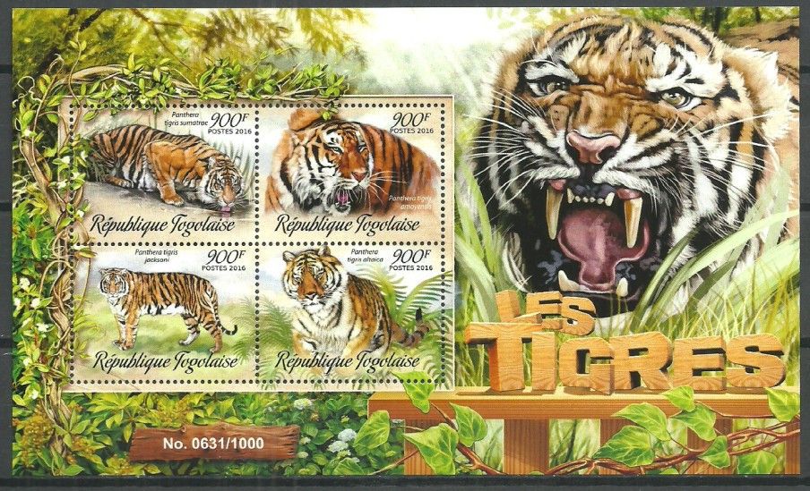 Znaczek Togo 2016 Mi ark 7454-7457 Czyste **