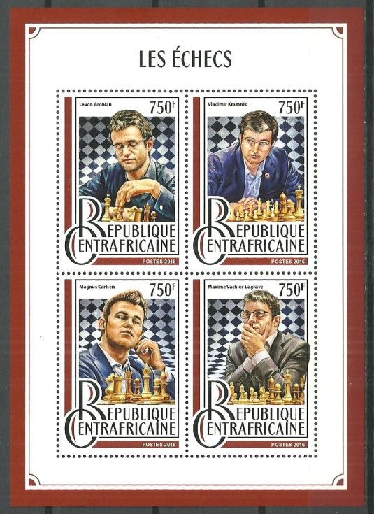 Znaczek Republika Środkowoafrykańska 2016 Mi ark 6665-6668 Czyste **