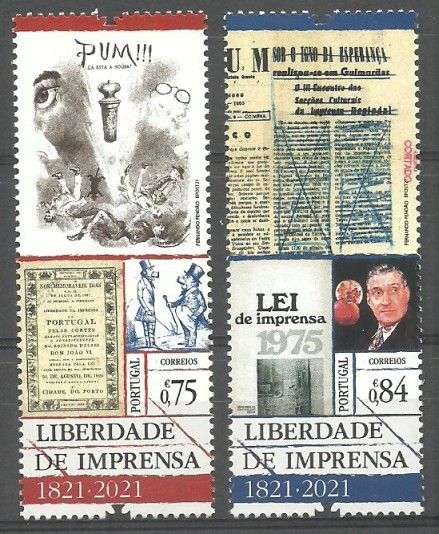 Znaczek Portugalia 2021 Mi 4755-4756 Czyste **