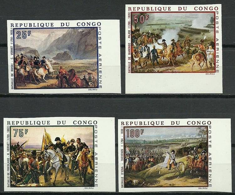 Znaczek Kongo 1969 Mi 173-176B Czyste **