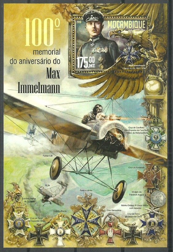 Znaczek Mozambik 2016 Mi bl 1143 Czyste **