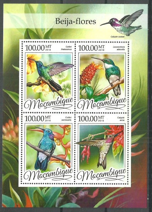 Znaczek Mozambik 2016 Mi ark 8604-8607 Czyste **