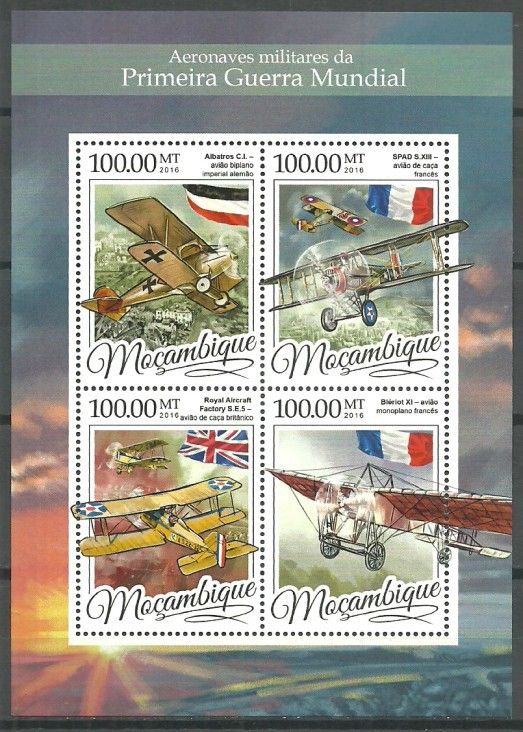 Znaczek Mozambik 2016 Mi ark 8624-8627 Czyste **