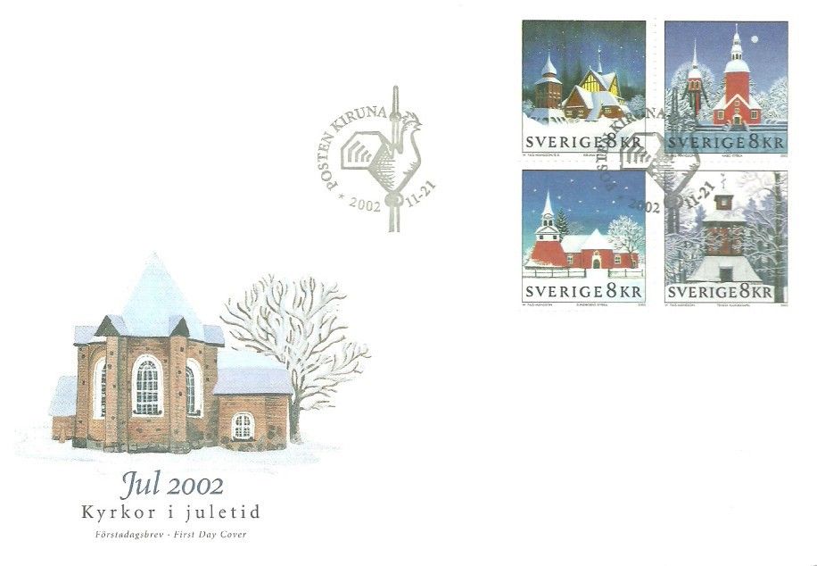 Znaczek Szwecja 2002 Mi 2327-2330 FDC