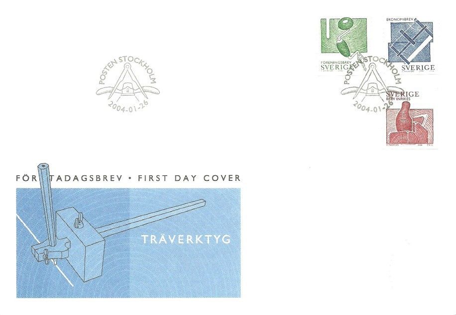 Znaczek Szwecja 2004 Mi 2384-2386 FDC