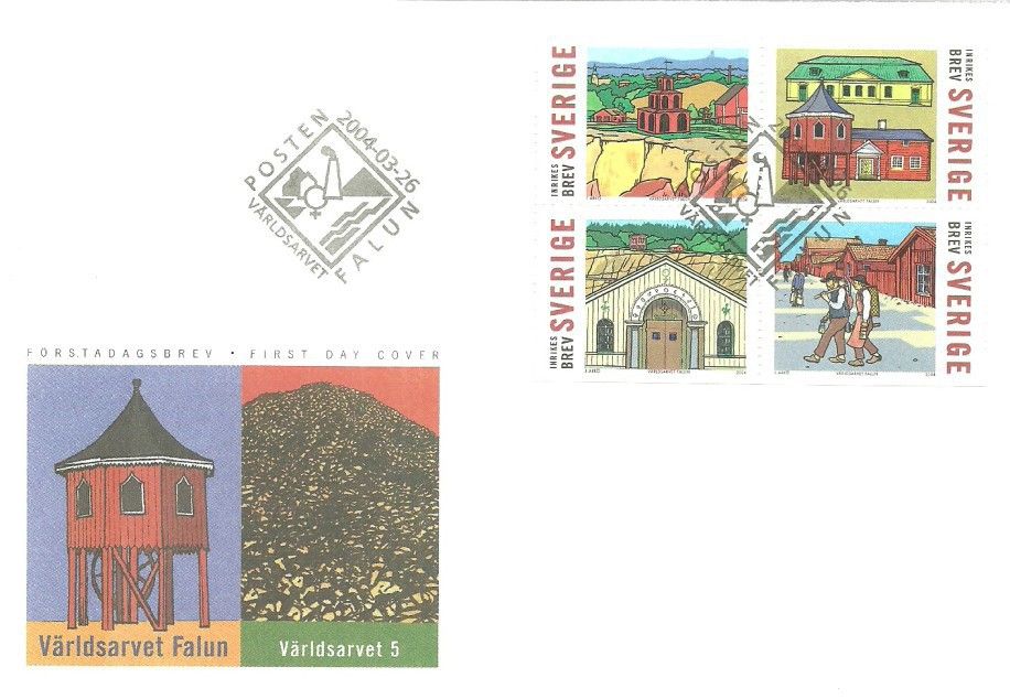 Znaczek Szwecja 2004 Mi 2402-2405 FDC